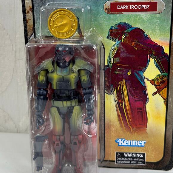 Star Wars Mandalorian Black Series Credit Collection Retro Cardback Dark Trooper - Picture 4 of 6